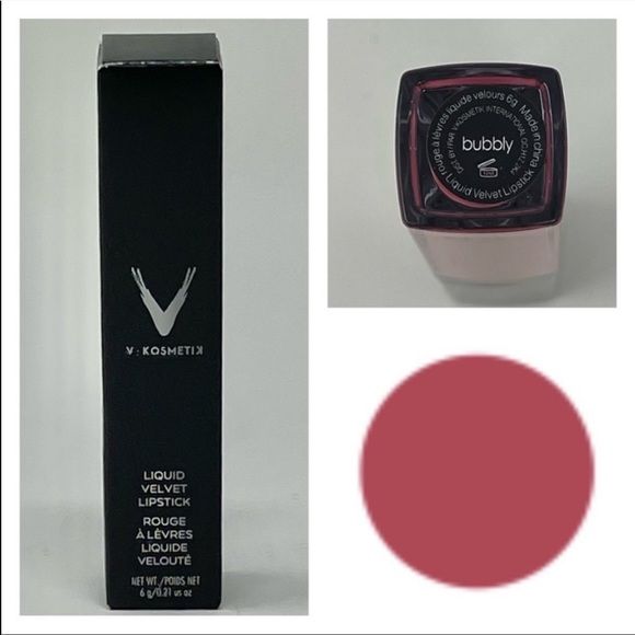 V Kosmetix Liquid Velvet Lipstick in Bubbly NIB - Picture 4 of 4